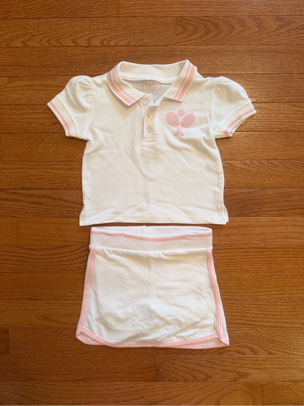 Lucky Penny Toddler Tennis Polo Skort Set